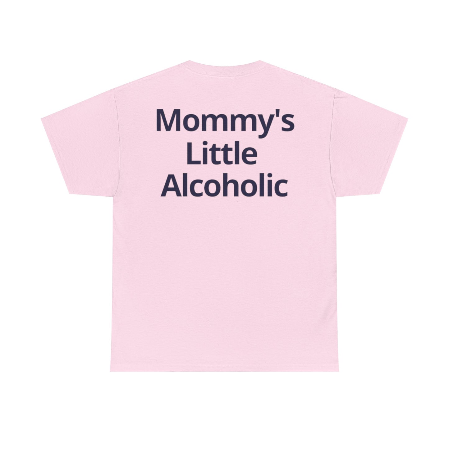 'Mommy's Little Alcoholic' Heavy Cotton Tee - Pink