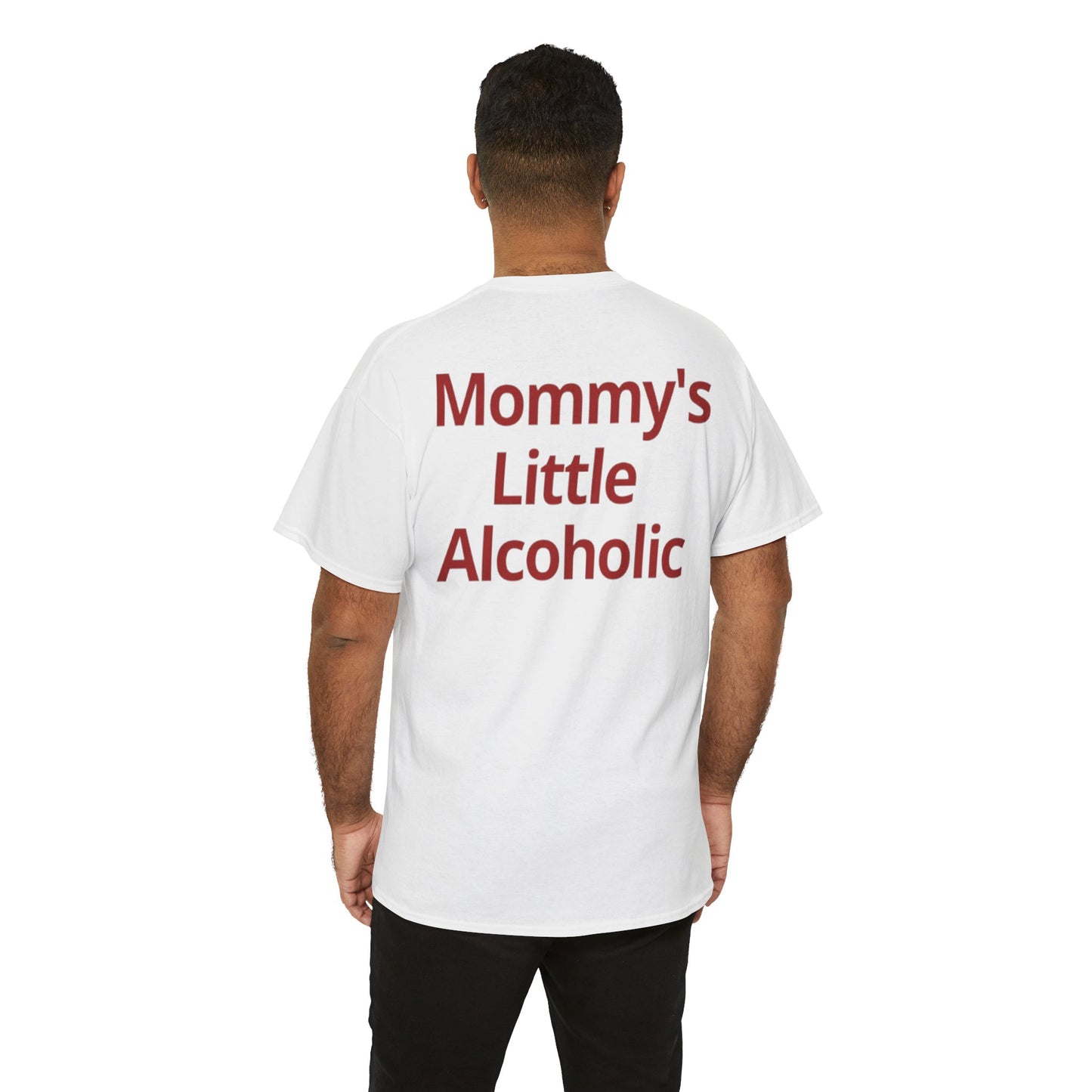 'Mommy's Little Alcoholic' Heavy Cotton Tee - White