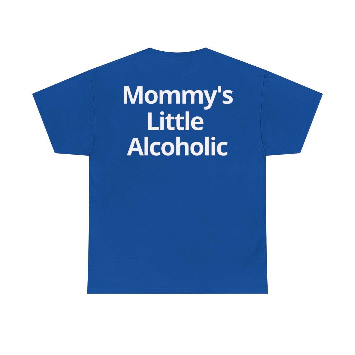 'Mommy's Little Alcoholic' Heavy Cotton Tee - Blue