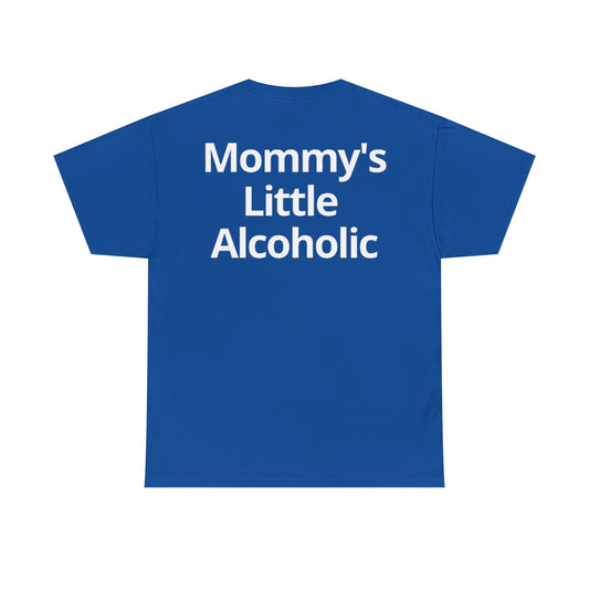 'Mommy's Little Alcoholic' Heavy Cotton Tee - Blue